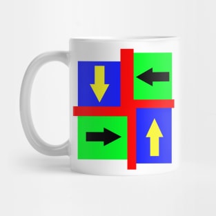 Arrows And Squares Mug